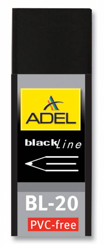 картинка Ластик Adel Blackline, виниловый, 60x22x12 мм. АС